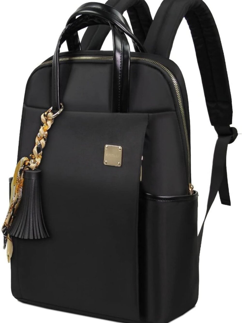 Stylish Water-Resistant Laptop Backpack for Women - Slim Travel Bag Fits 15.6